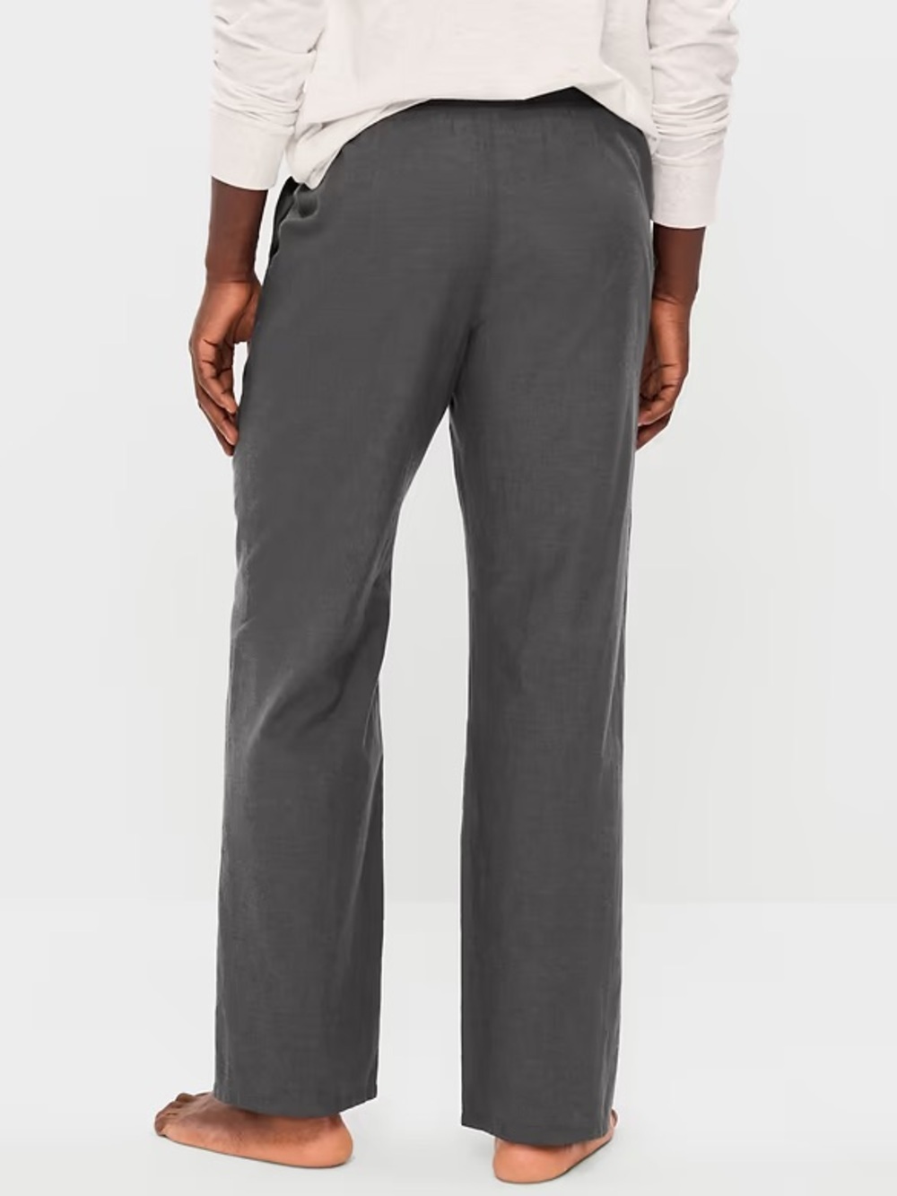 Men’s 100% Cotton Pajama Pants Size Small | Old Navy Poplin PJ Pant Charcoal - Picture 2 of 8
